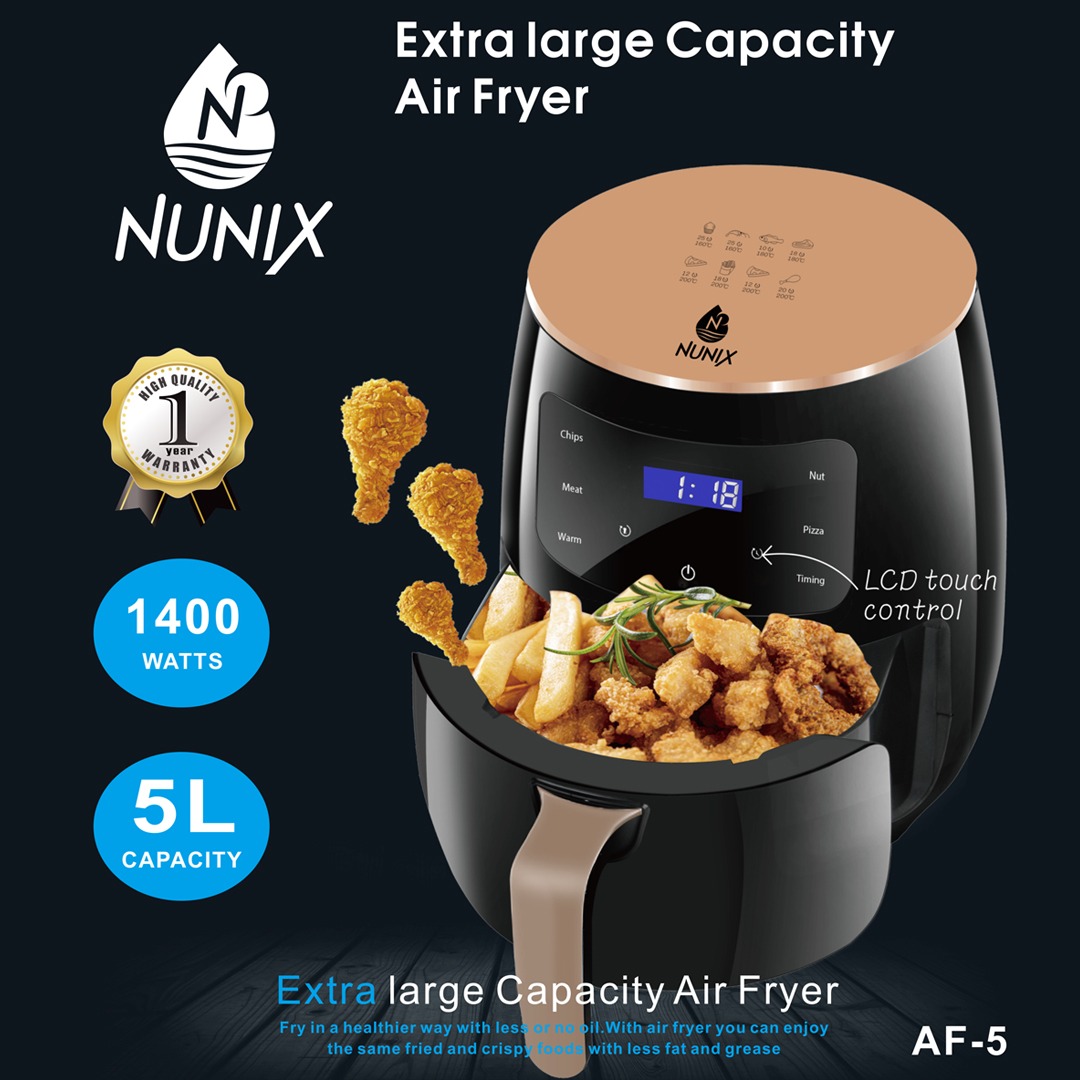 Nunix Air Fryer Healthier Oil Free Fryer And Fries Maker