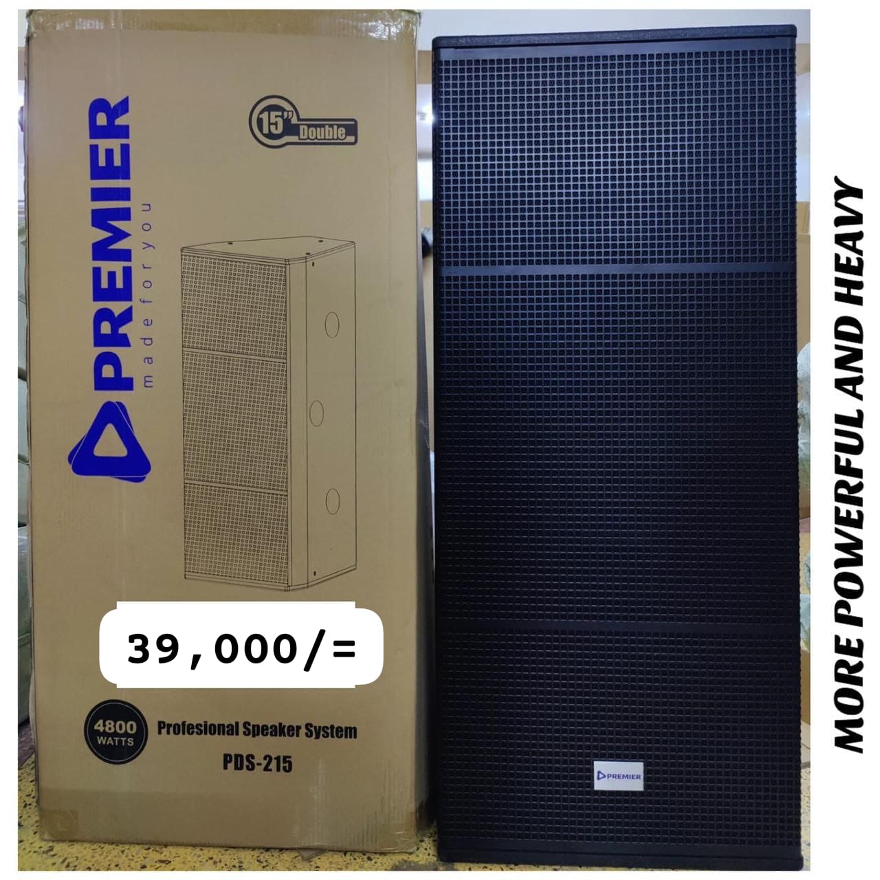 Premier full range speaker.  4800 watts  15" double speaker  Model PDS-215