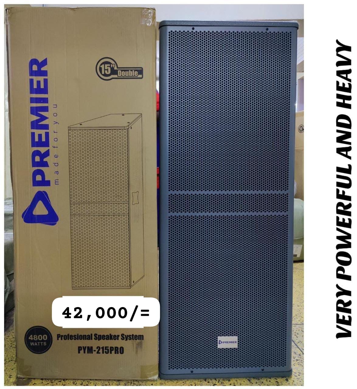 Premier full range speaker 4800 watts  15" double speaker  Model PYM-215PRO very powerfull