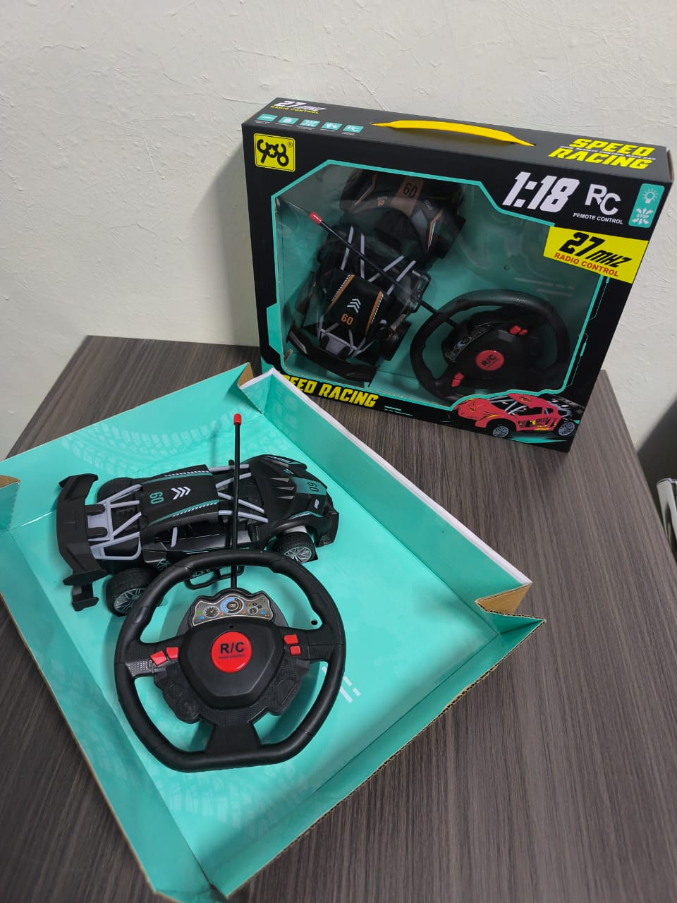 Fancy Remote-controlled Toy Car with a Steering Wheel Controller