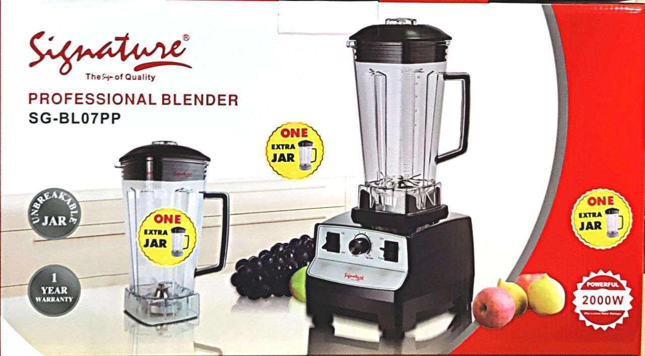 Commercial Blender with 2.0 Ltr Two Jars 2000W (SG-BL-07PP)