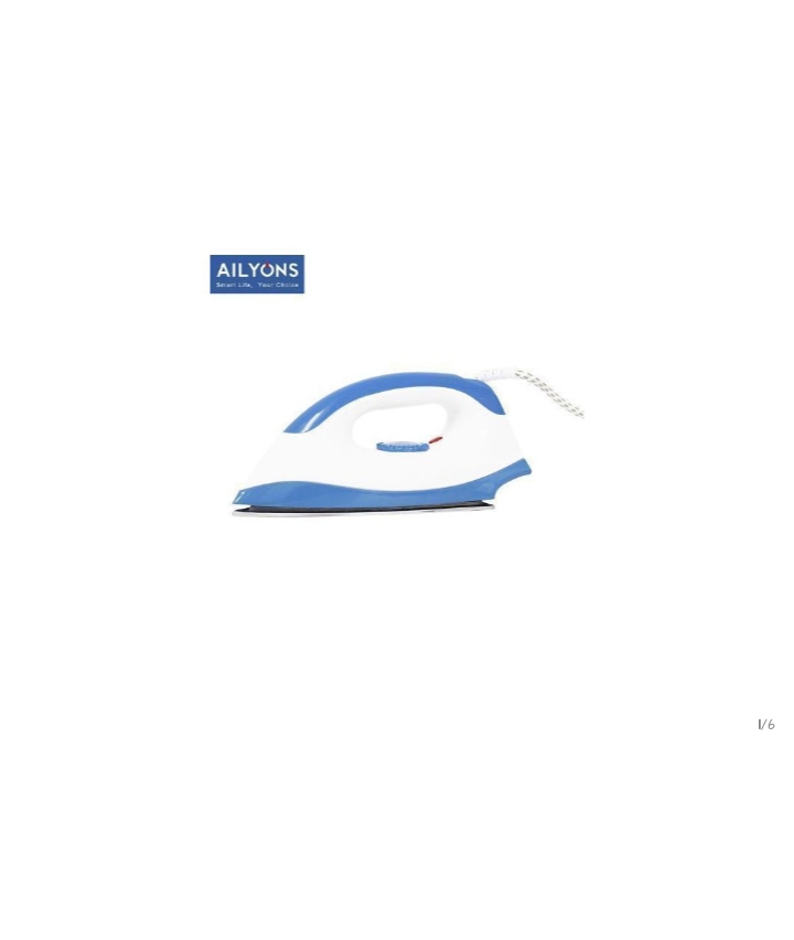 HD-198A Electric Dry Iron Box White & Blue