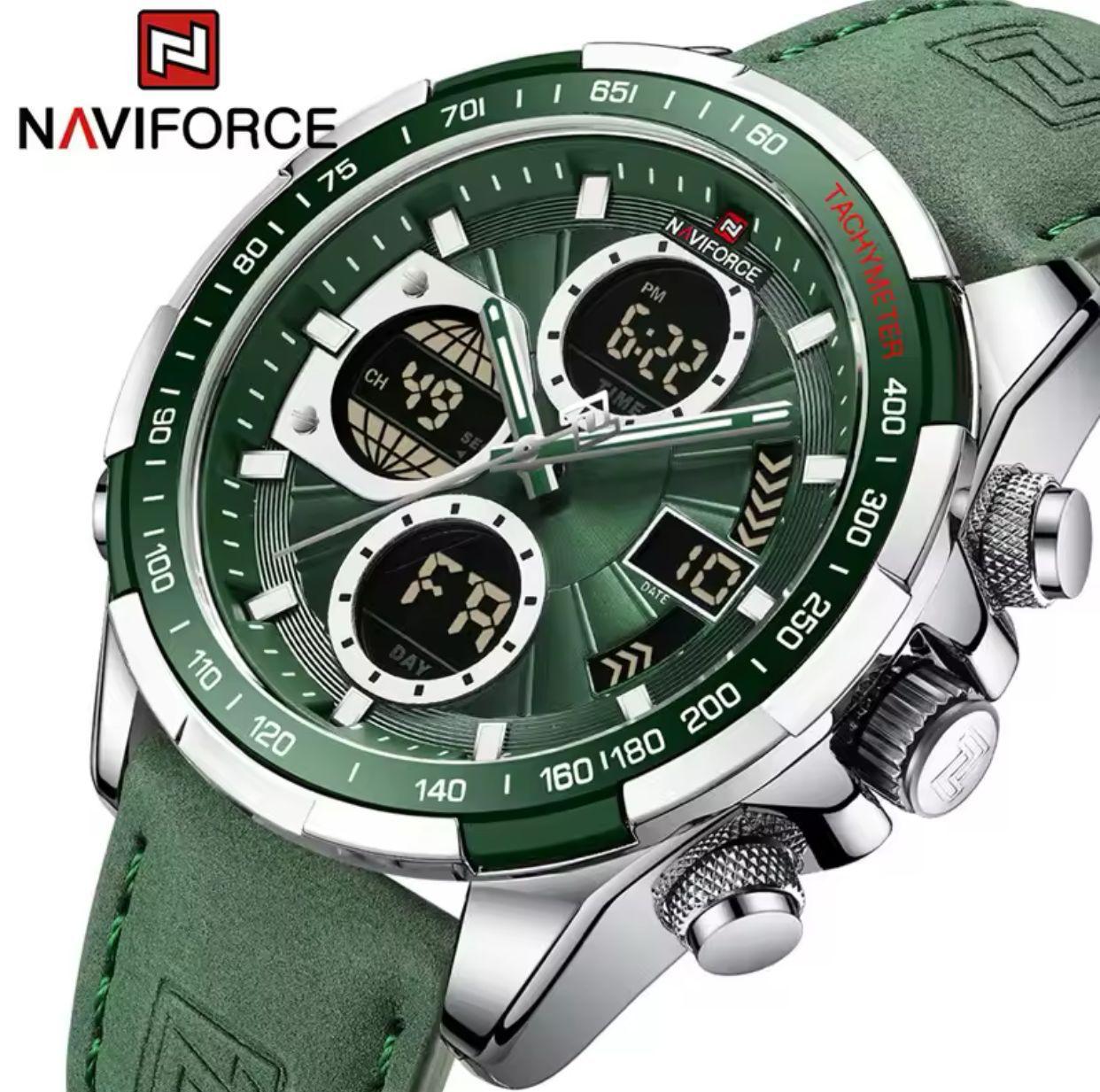 NAVIFORCE GENTS WATCH #9197S(Leather)