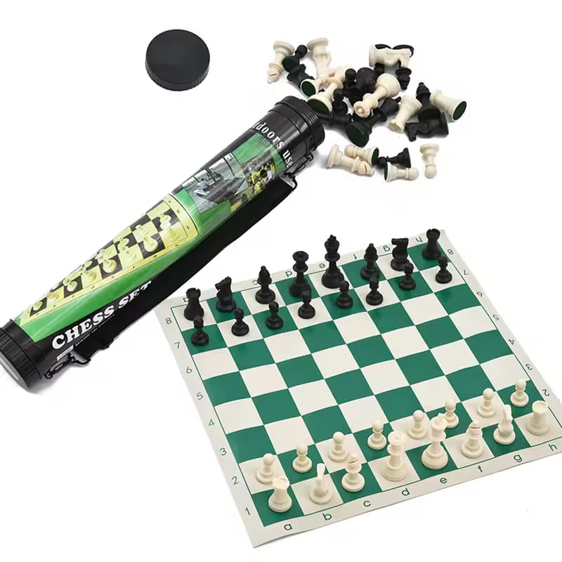 On The Go" Foldable Chess Board