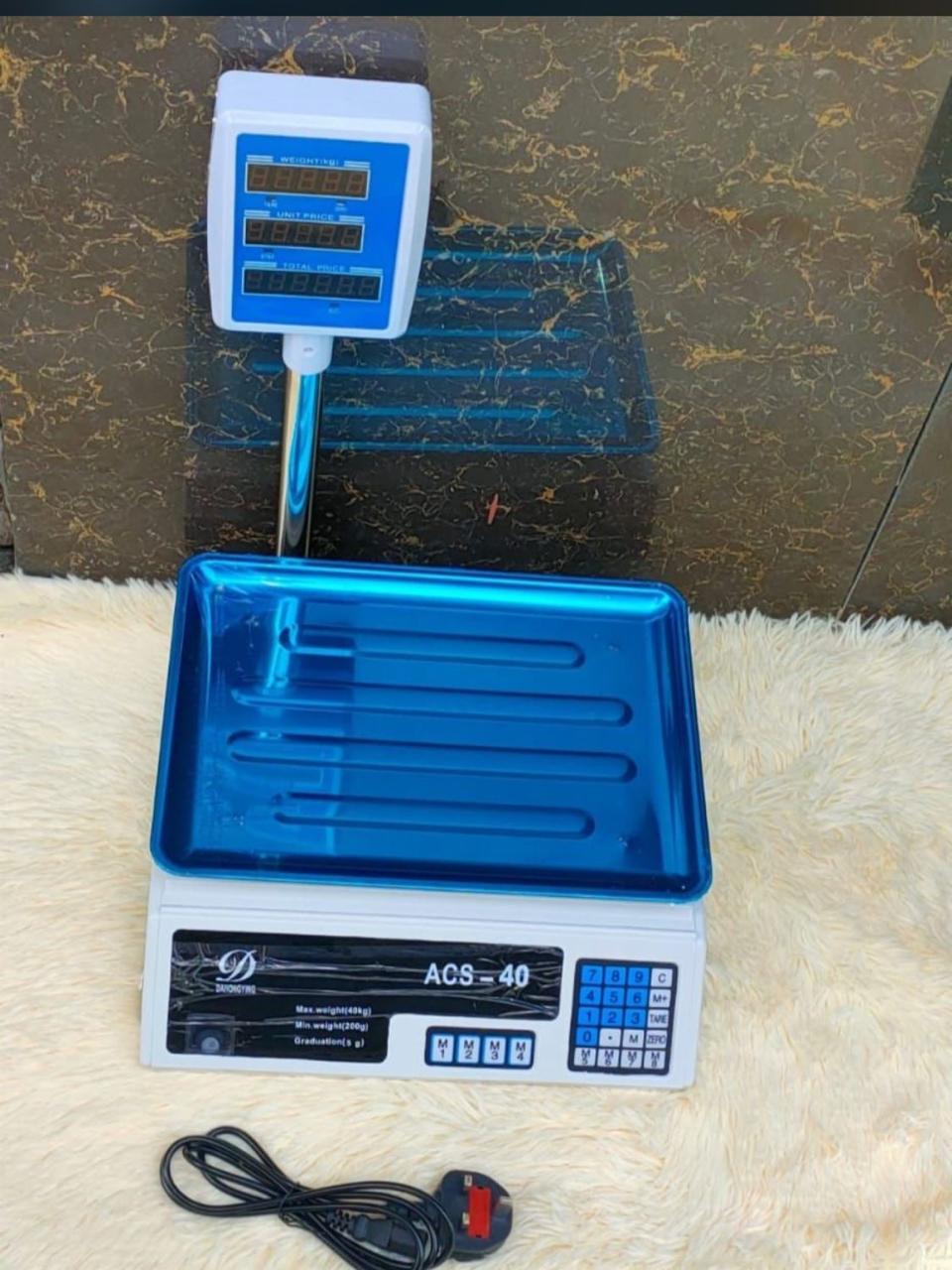 40Kgs Digital Computing Weighing Scale With Arm