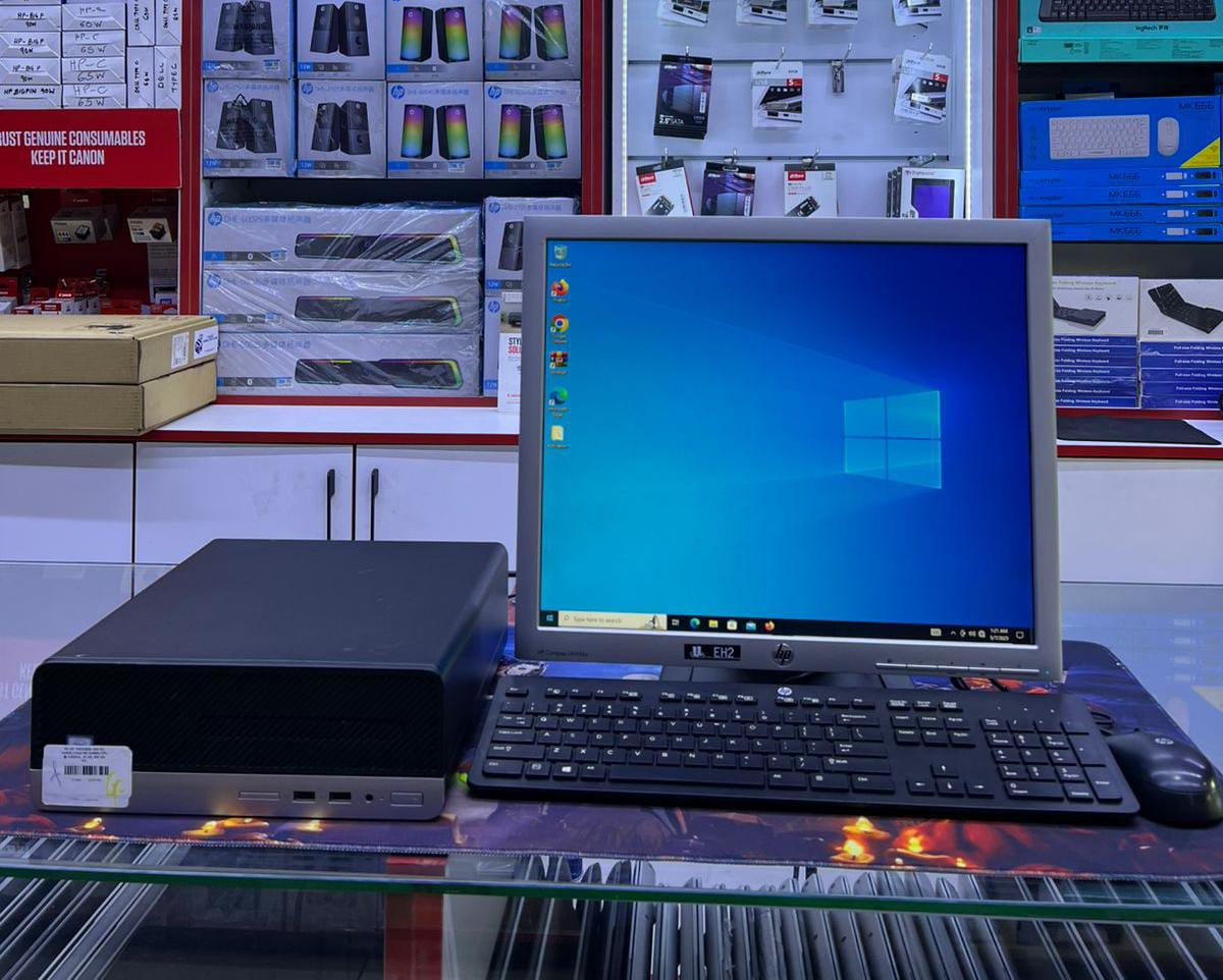 HP ProDesk 400 G5 Core i5 8GB RAM 500GB HDD 8TH Gen Business SFF Desktop CPU + 19 Inch Monitor