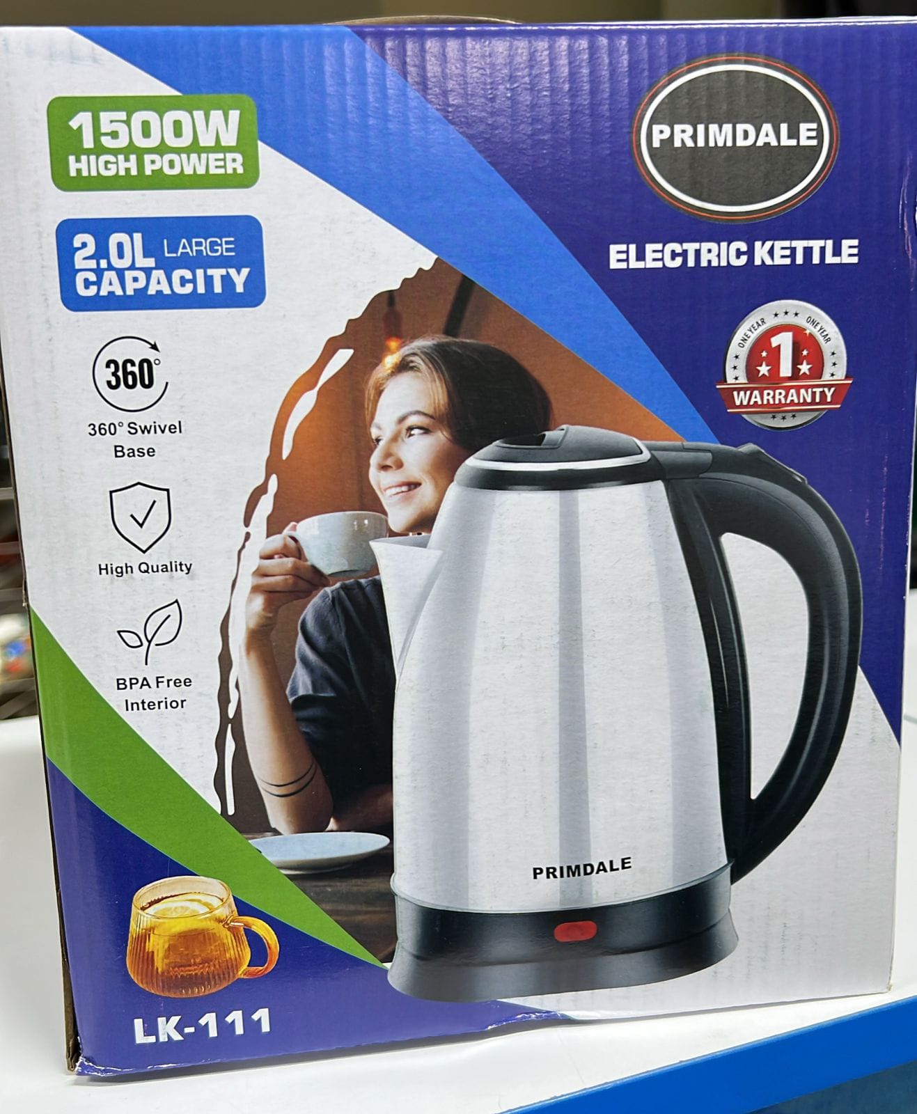 2l primadale electric kettle