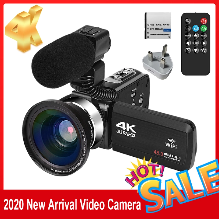 Harambee New Release Video Camcorder 4K WiFi 48MP Built-in Fill Light Touch Screen Vlogging For Youbute Recorder Digital Camera