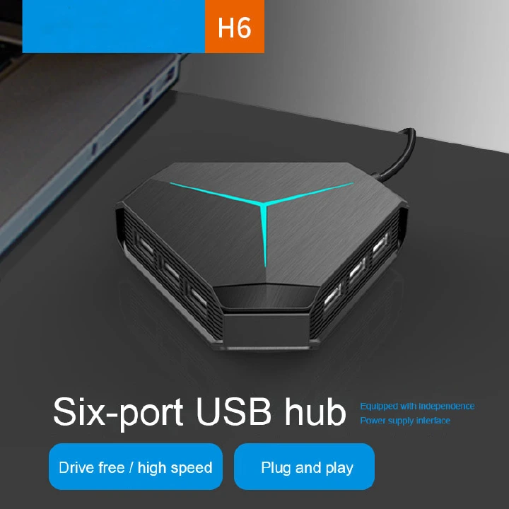 Main image of 6 Ports USB 2.0 Hub USB Splitter