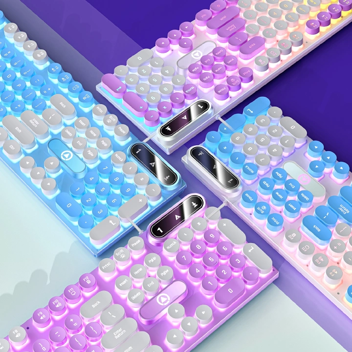 Main image of Game E-sports Mechanical Illumination Punk Wired Keyboard