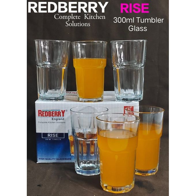 Redberry Glasses 6pcs Water Glasses
