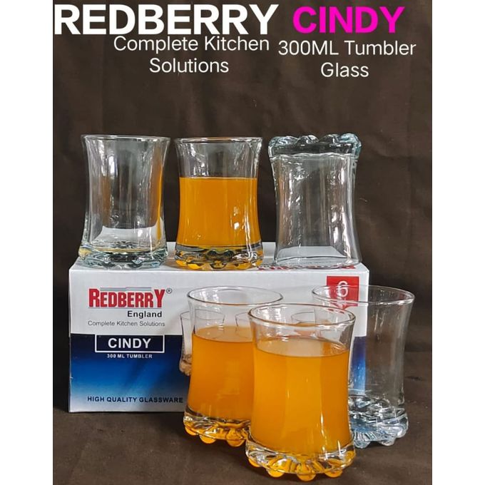 Redberry Quality Water Glass Set 6pcs