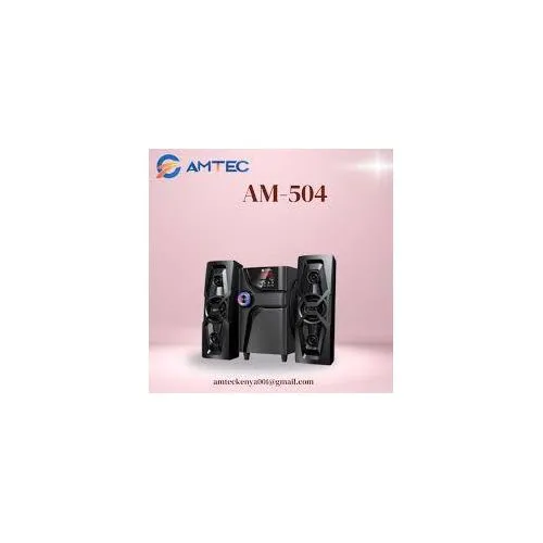 Amtec AM-504 2.1-channel X-Bass MultiMedia Speaker System, 8,000W (PMPO) ,AC/DC Input, with Bluetooth, USB, SD card, AUX, and FM tuner support, with Remote control - Image 3