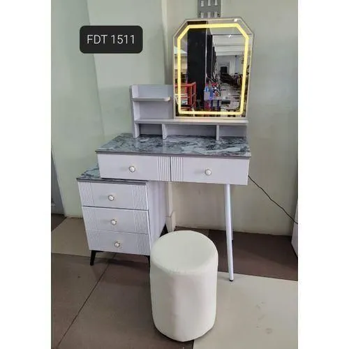 Modern Executive  Big dressing table with sliding mirror - Image 2