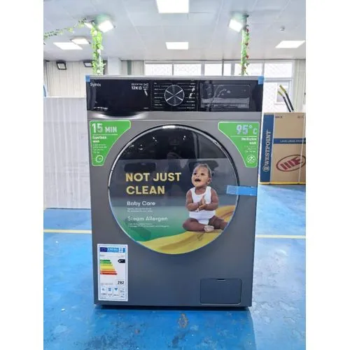 Syinix washing machine Frontload  wash &spin 8kg