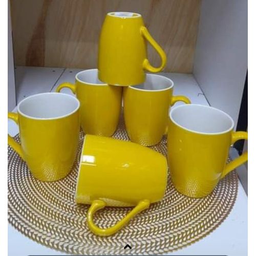 6 Pcs Classic Ceramic Coffee/Tea Cups/Mugs