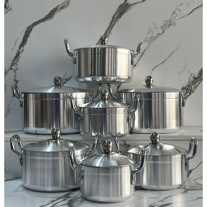 Tornado Aluminium Cookware Set 7 pots + 7 lids - Image 2