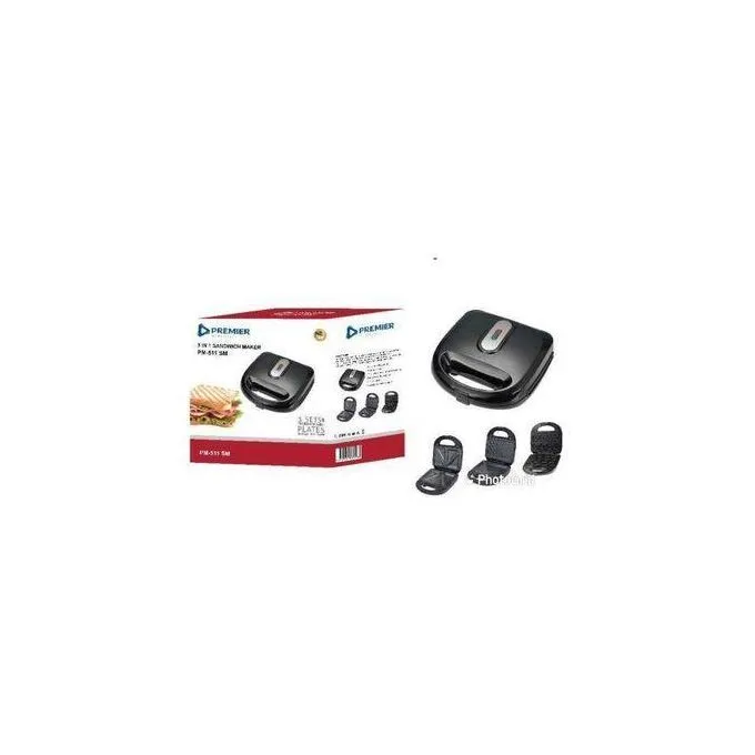 Premier 3 in 1 sandwichmaker,donut maker and waffle maker - Image 2