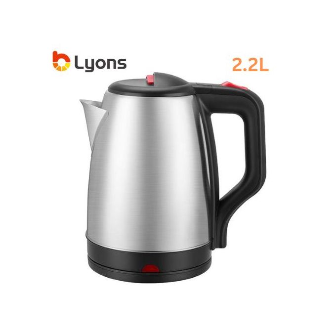 Lyons FK-0326 Stainless Steel 2.2L Electric Kettle-Red