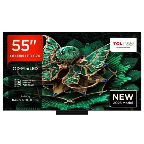 55” C7K QD-Mini LED 4K Smart TV 144Hz, Bang and Olufsen Audio, Dolby Vision/Atmos, Google TV