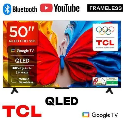 TCL 50S5K QLED Smart TV 50" FHD 2025 - Dolby Audio, Google TV, Wi-Fi