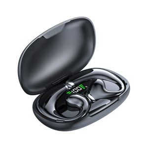 Ear Hook TWS Wireless On-Ear Headphones Ear-mounted Digital Display Touch Control Earphones - Black KSh 998 50%