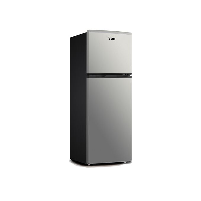 VON VART-19DHS Double Door Fridge 136L - Silver (1YR WRTY)