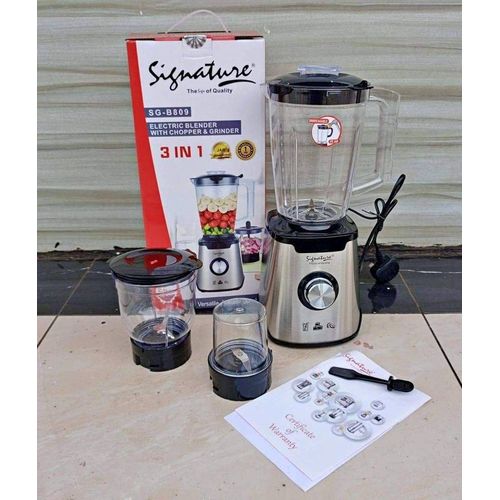 Signature 3 in 1 blender with chopper and grinder