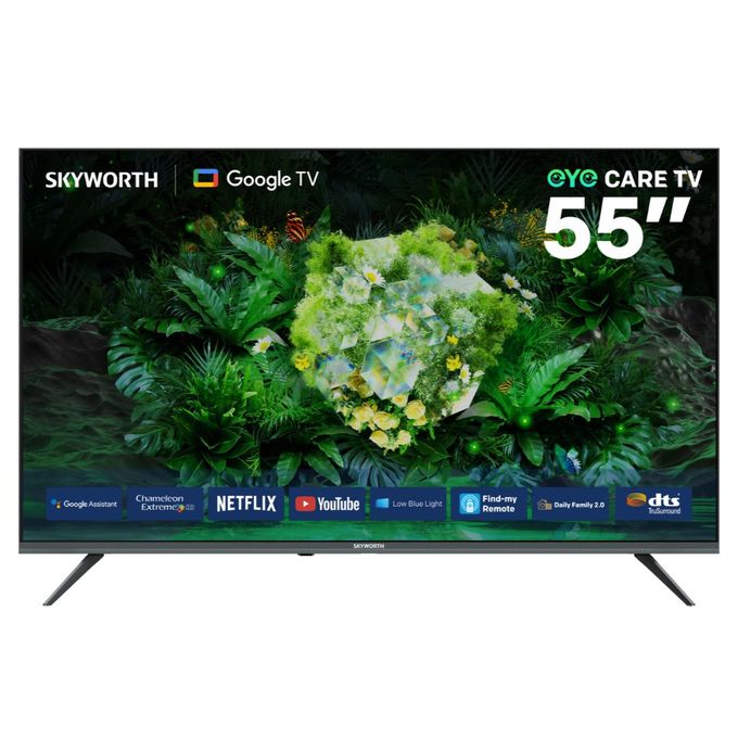 Skyworth 55G6500G, 55" 4K UHD 2025 Smart Google TV, Black (1YR WRTY)