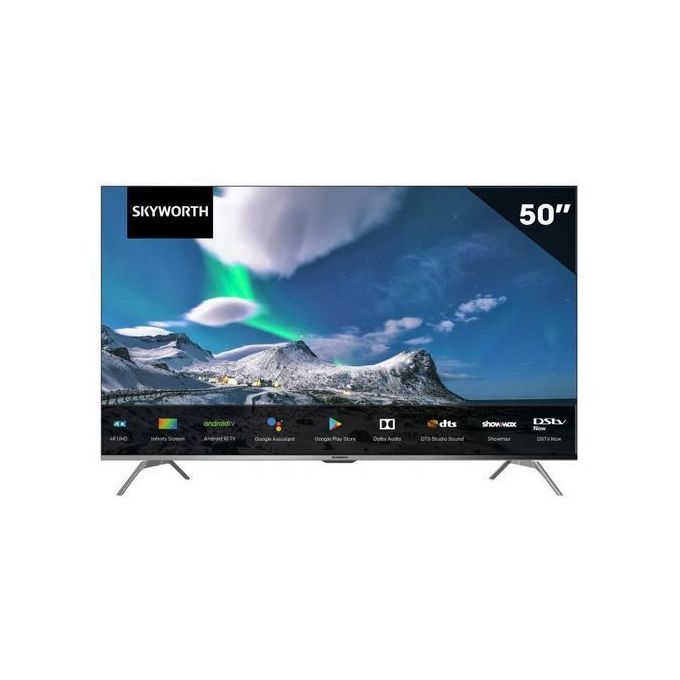 Skyworth 50G3A, 50″ 4K UHD Frameless Smart Android TV – Black