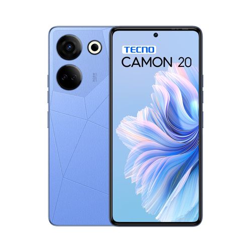 Tecno Camon 20, 6.67", 256GB + 8GB RAM (UPTO 16GB), 5000mAh, Serenity Blue - Image 4