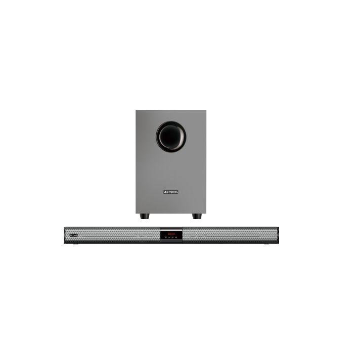 AILYONS SB401K 2.1CH Sound Bar SubWoofer With Bluetooth Home Theatrer - Grey, (1YR WRTY)