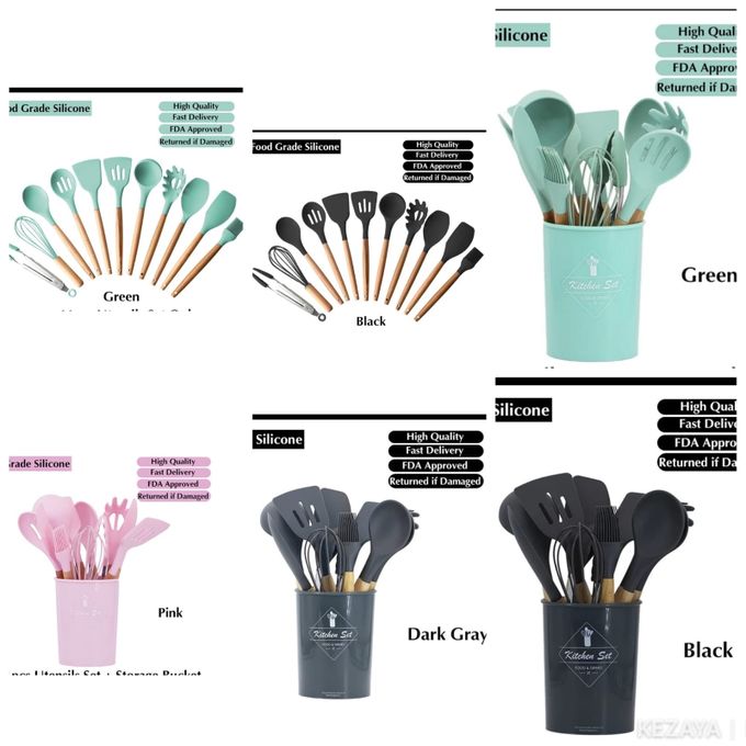 11pc Silicone Spoons - Image 2