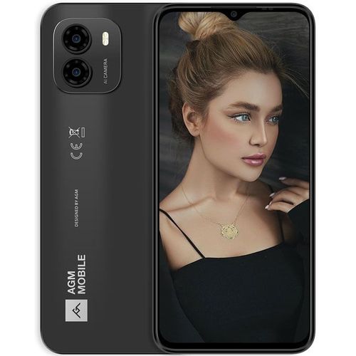 AGM NOTE N1, 6.52'' Display, 16(8+8)GB RAM + 128GB ROM (Dual Sim) 50MP, 4900mAh - Black