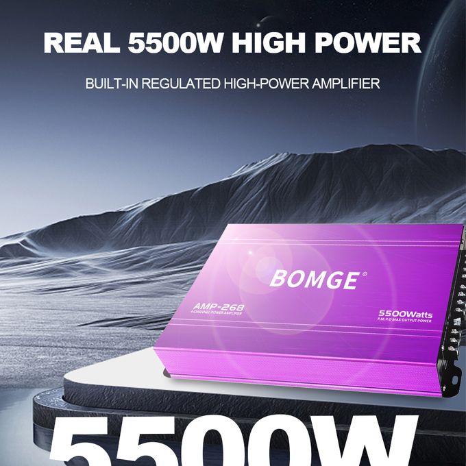 BOMGE AMP-268 4-channel Stereo Power Amplifier Bass Adjustment And Enhancement Functions