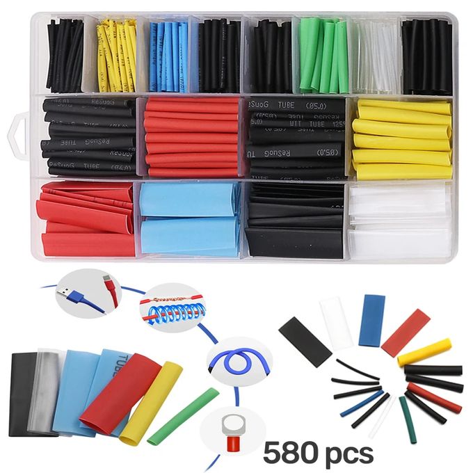 Insulated Heat Shrink Tubing 580 Piece Set