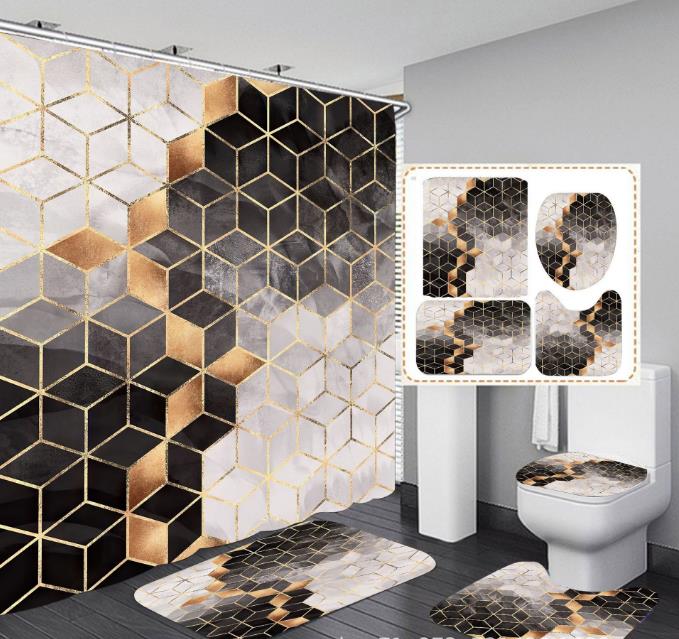 Four in one shower curtain