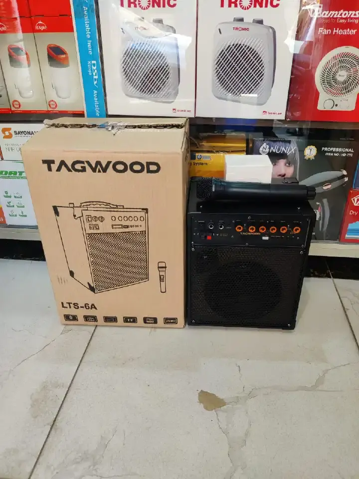 TAGWOOD LTS-6A Trolley Speaker Porteable Portable Speaker Subwoofer Outdoor Speaker ,Bluetooth,Free Wireless Microphone & a Built in Battery Woofer