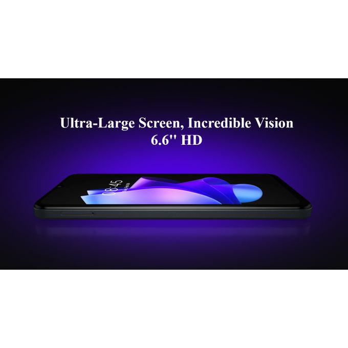 Tecno Pop 7 6.6"HD+, 2GB RAM+64GB, 8MP, 4G (Dual Sim) 5000MAh - Endless Black - Image 4