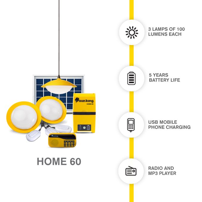 Sun King Home 60 With Radio Solar Light - Image 4