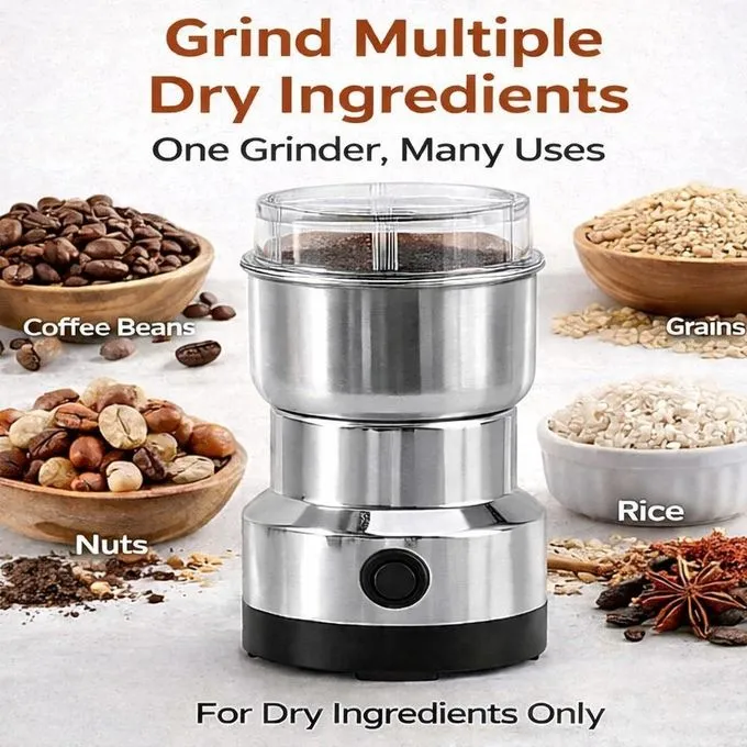 Coffee Grinder Household Cereals Nuts Spices Beans Flour Machine - Image 2