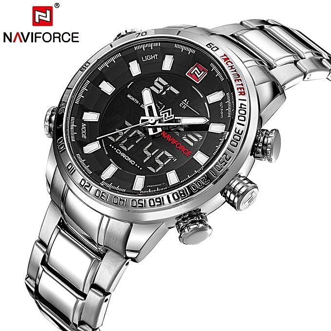 Naviforce Fashion 9093 SBW 2In1 Digital Watch Men's Watches 2 - Image 2