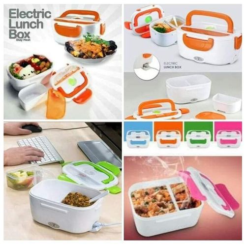 Electric Heated Lunch Box Food Warmer With Partitions - Image 3