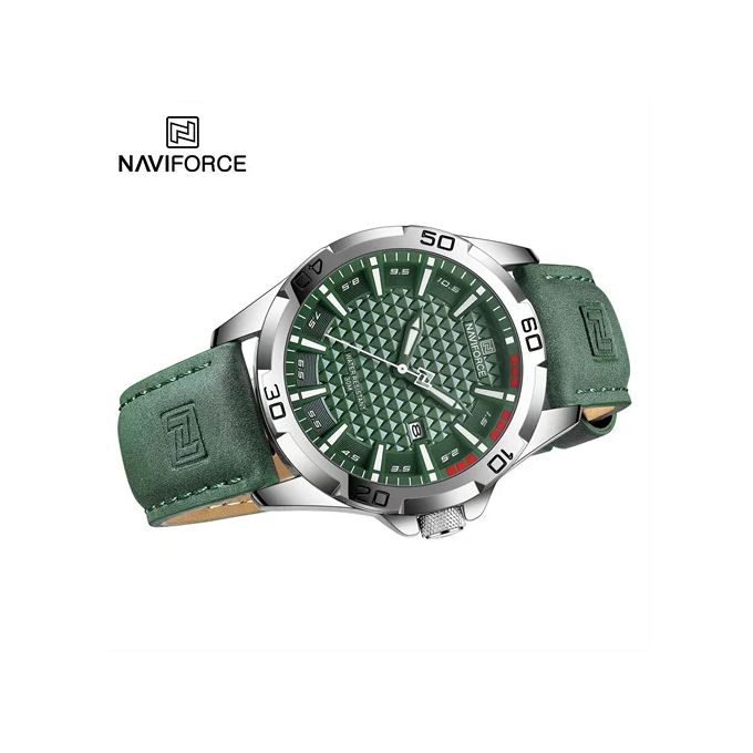 Naviforce New Watch Digital Top Luxury Man Leather Quartz Business Clock 8023 - Image 2
