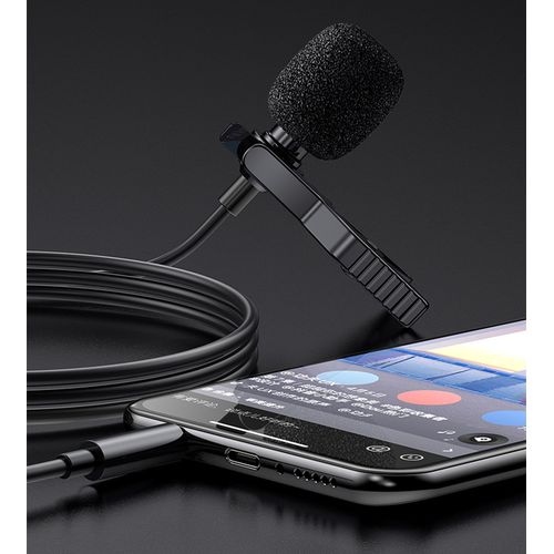 Lapel Microphone For Cameras Phone,150CM Cable