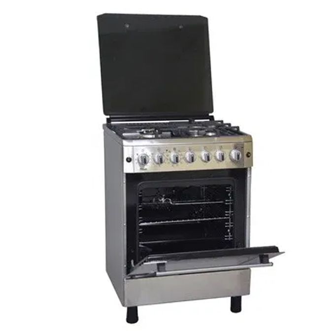 Mika MST6131HI | WOK- 3+1 Standing Cooker, Electric Oven- Half Inox - Image 2