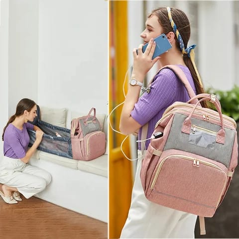 BABY DIAPER BAG WITH CHANGING  SPACE🔥