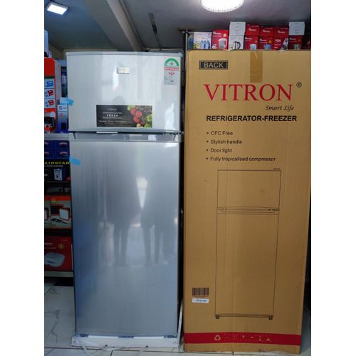Vitron VDR128DS Double Door Refrigerator-Silver - Image 3