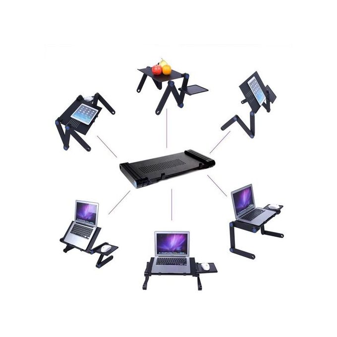 Adjustable Laptop Stand Holder With Mouse Pad - Image 4