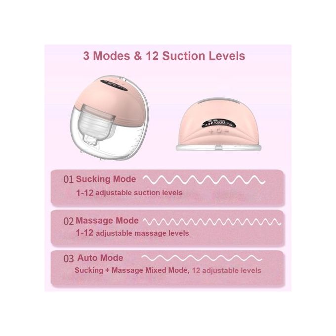 Wearable Breast Pump Breastfeeding,1Set,24mm,180ml - Image 5